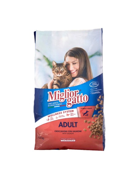 offerta Morando Migliorgatto Wellness System Adult Croccantini per Gatto con Salmone 1,5 Kg offerta Morando Migliorgatto Wellness System Adult Croccantini per Gatto con Salmone 1,5 Kg