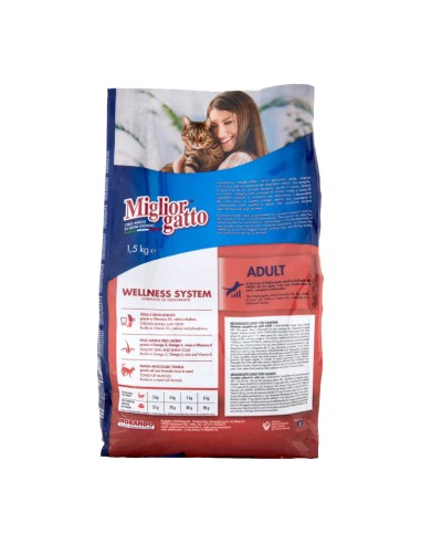 offerta Morando Migliorgatto Wellness System Adult Croccantini per Gatto con Salmone 1,5 Kg