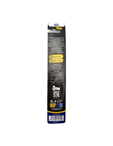offerta Utm Spazzolino White Care System con Setole Medie e Copritestina 