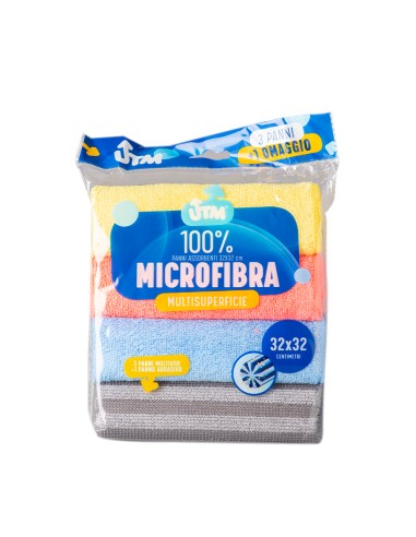 offerta Utm 3+1 Panni Microfibra Multisuperficie