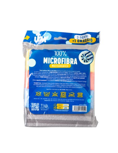 offerta Utm 3+1 Panni Microfibra Multisuperficie