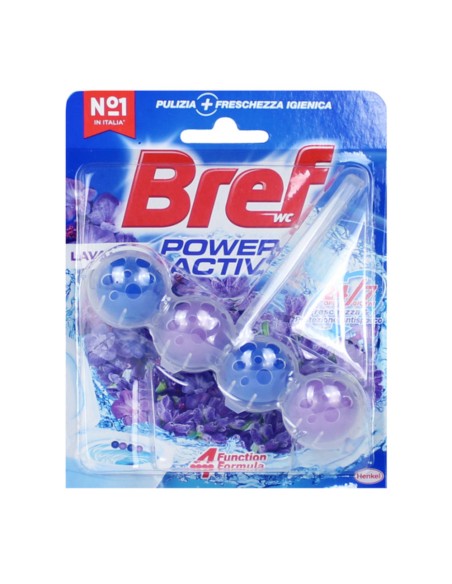 offerta Bref Wc Power Activ Tavoletta per Wc 24/7 di Freschezza Fragranza Lavanda 50 g