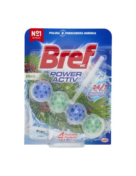 offerta Bref Wc Power Activ Tavoletta per Wc 24/7 di Freschezza Fragranza Pino 50 g