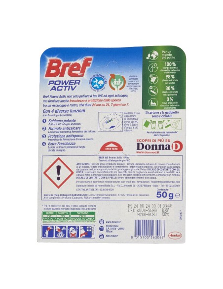 offerta Bref Wc Power Activ Tavoletta per Wc 24/7 di Freschezza Fragranza Pino 50 g