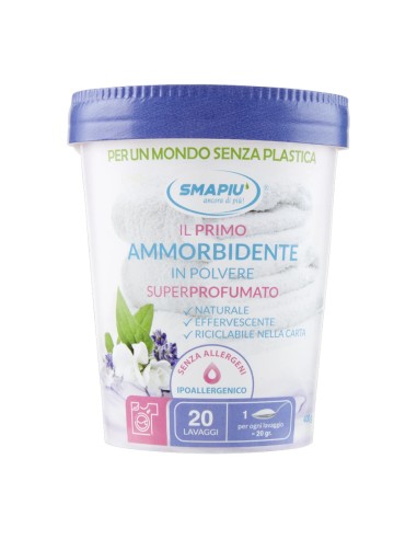 offerta Smapiù Ammorbidente in Polvere Superprofumato Lavanda Provenzale Ipoallergenico 400 g