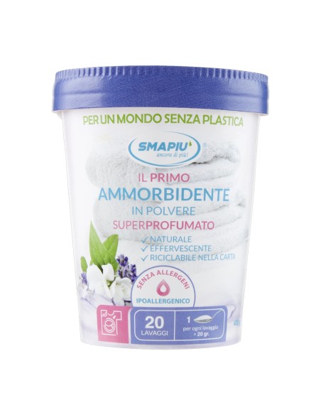 offerta Smapiù Ammorbidente in Polvere Superprofumato Lavanda Provenzale Ipoallergenico 400 g