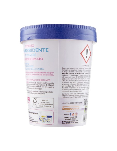 offerta Smapiù Ammorbidente in Polvere Superprofumato Lavanda Provenzale Ipoallergenico 400 g
