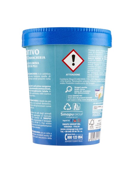 offerta Smapiù Pet Additivo in Polvere per Lavatrice Elimina Peli Biancheria 500 g
