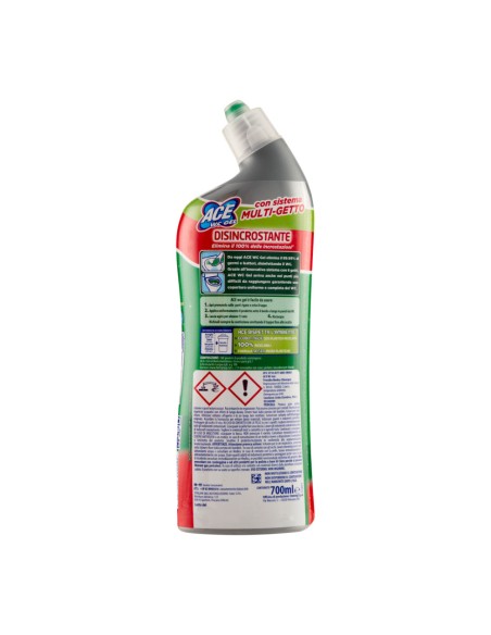 offerta Ace Disincrostante Wc Gel Disinfettante con Sistema Multi-Getto 700 ml