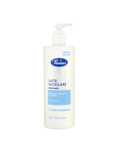 offerta Venus Latte Micellare Idratante Detergente Struccante Viso e Occhi 400 ml 
