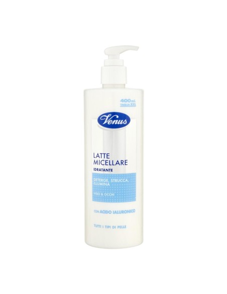 offerta Venus Latte Micellare Idratante Detergente Struccante Viso e Occhi 400 ml 