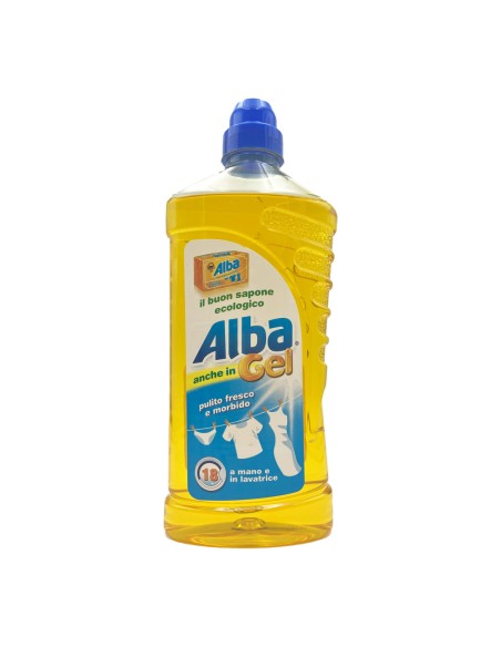 offerta Alba Sapone Ecologico Detersivo Gel Bucato a Mano e Lavatrice 18 Lavaggi 1 L