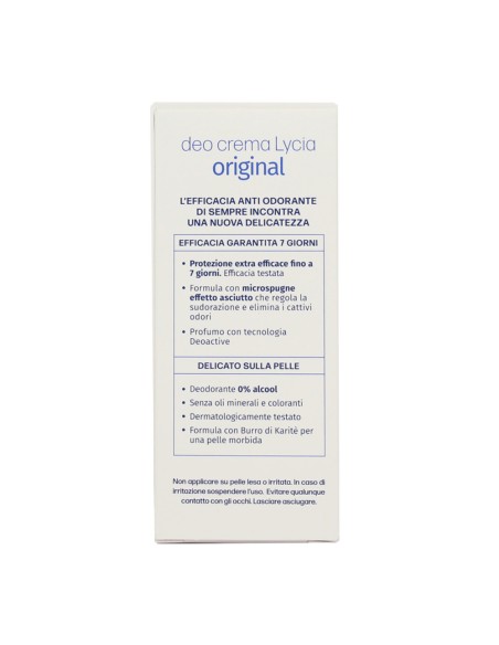 offerta Lycia Deo Crema Original Extra Protezione 0% Alcool 30 ml
