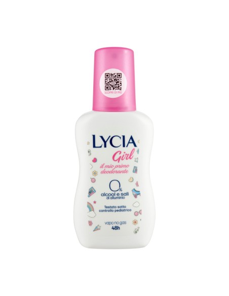 offerta Lycia Girl Deodorante Vapo No Gas Senza Alcool e Sali di Alluminio 48 Ore 75 ml