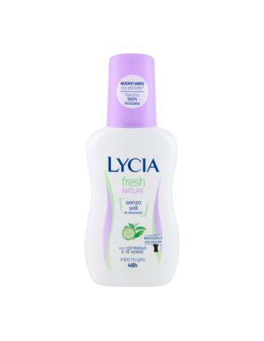 offerta Lycia Deodorante Fresh Nature Vapo No Gas Senza Sali di Alluminio 48 Ore 75 ml
