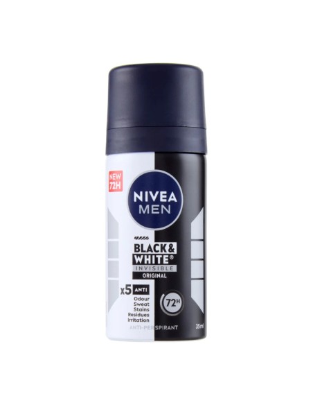 offerta Nivea Men Black and White Original Deodorante Spray Anti-Traspirante Mini 35 ml