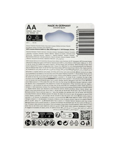 offerta Varta Energy Batterie Stilo AA 1.5 V Alcaline 4 Pz