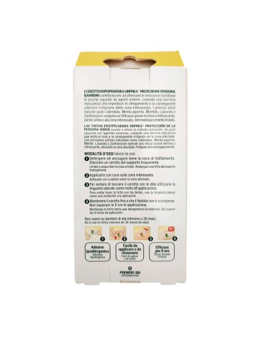 offerta Orphea Protezione Persona Cerotti Dopopuntura Bambini Ingredienti Naturali 30 Pz