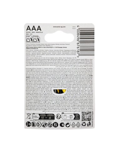 offerta Varta Super Heavy Duty Batterie Ministilo AAA 1.5 V