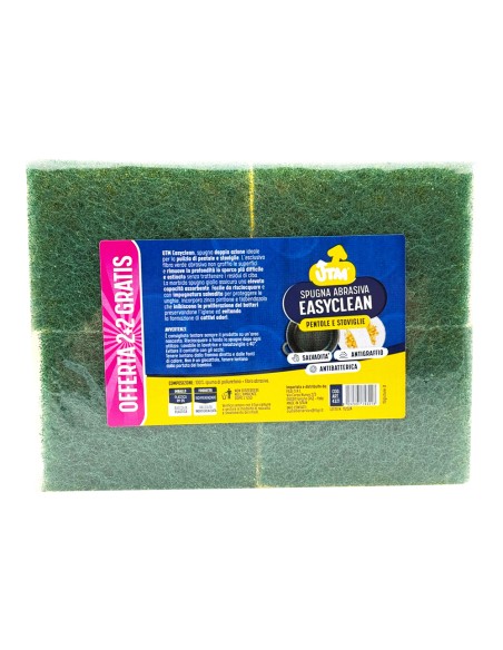 offerta Utm Easyclean Spugna Abrasiva per Pentole e Stoviglie 2+2 Gratis