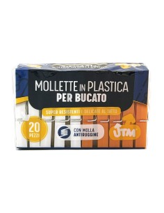 Utm Mollette in Plastica per Bucato 20 Pz 2