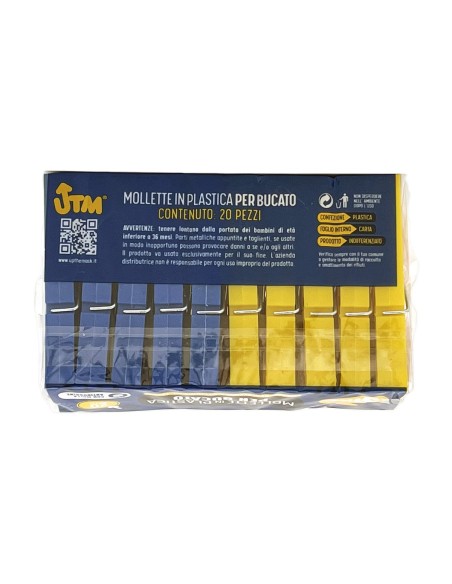 offerta Utm Mollette in Plastica per Bucato 20 Pz