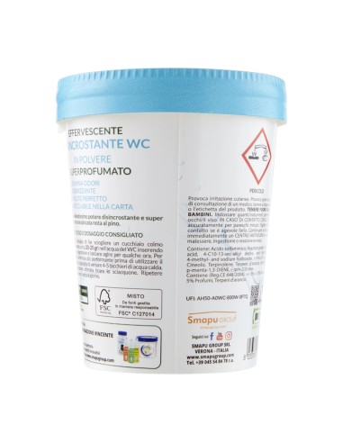 offerta Smapiù Disincrostante WC Polvere Effervescente Superprofumato Fragranza Pino 400 g