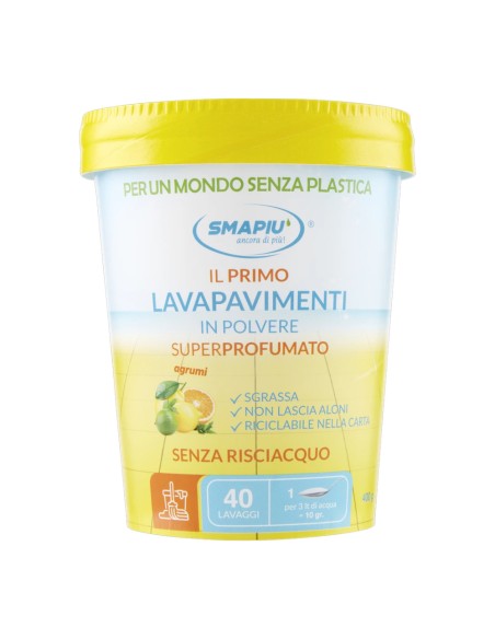 offerta Smapiù Lavapavimenti in Polvere Fragranza Agrumi 400 g