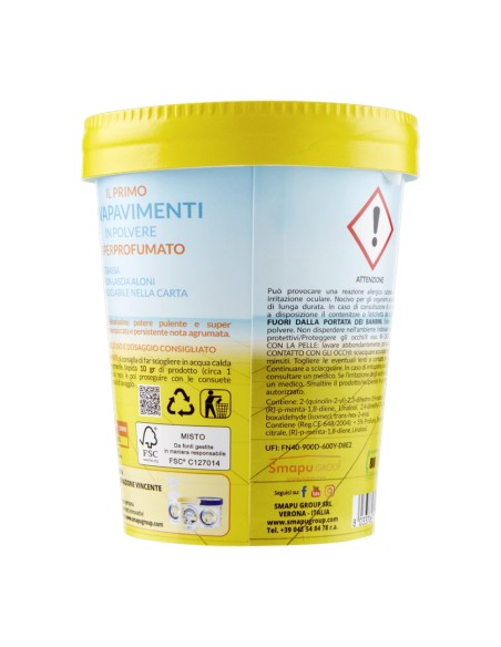 offerta Smapiù Lavapavimenti in Polvere Fragranza Agrumi 400 g