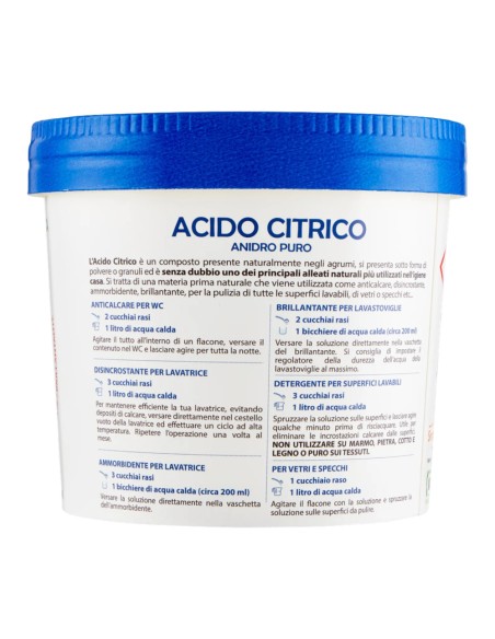 offerta Smapiù Acido Citrico Anidro Puro Detergente Multiuso in Polvere 500 g