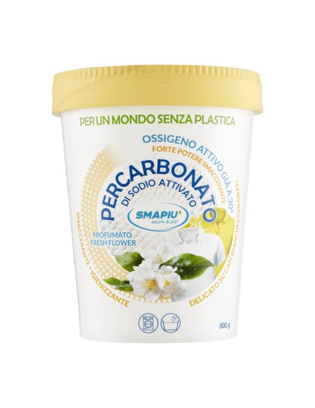 offerta Smapiù Smacchiatore in Polvere Percarbonato di Sodio Attivato Fiori Freschi 500 g