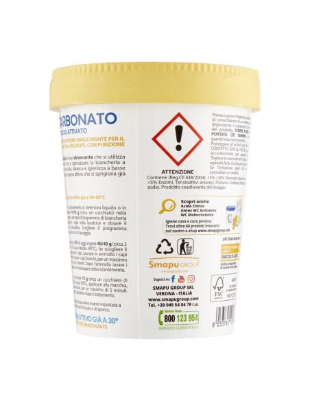 offerta Smapiù Smacchiatore in Polvere Percarbonato di Sodio Attivato Fiori Freschi 500 g