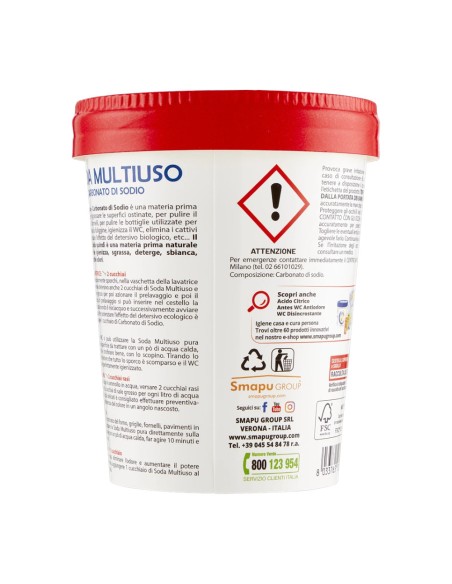 offerta Smapiù Soda Multiuso Carbonato di Sodio Elimina i Cattivi Odori 500 g