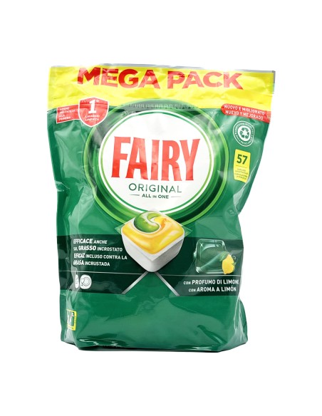 offerta Fairy Caps Original All in One Fragranza Limone 57 Lavaggi 