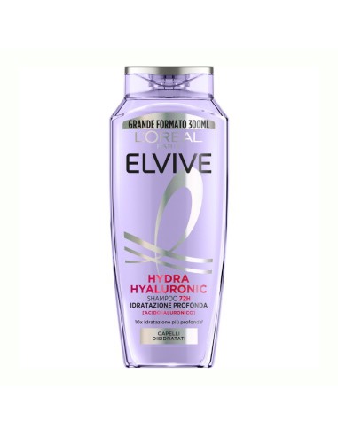 offerta L'Oreal Paris Elvive Hydra Hyaluronic Shampoo 72H Idratazione Profonda 300 ml