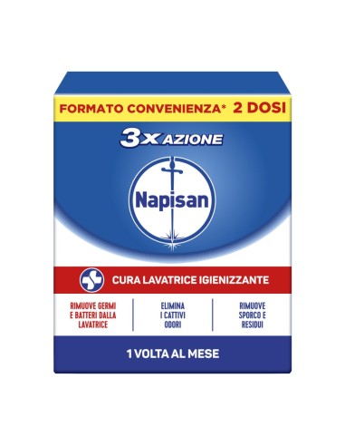 offerta Napisan Cura Lavatrice Igienizzante 3x Azione Pack Doppio 2x250 ml
