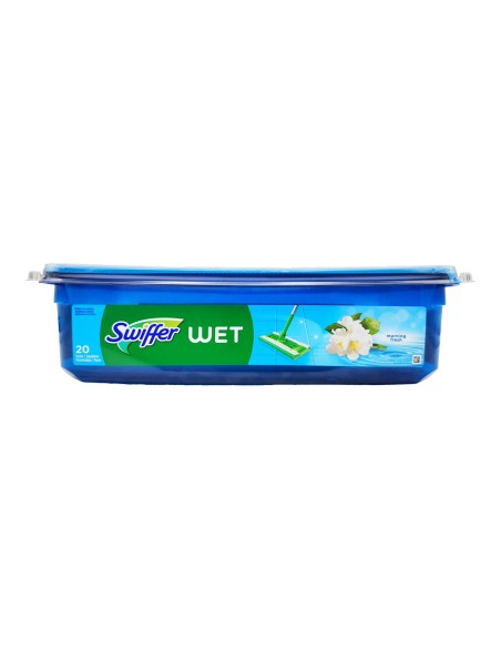 offerta Swiffer Panni Lavapavimenti Umidificati Fragranza Morning Fresh 20 Pz