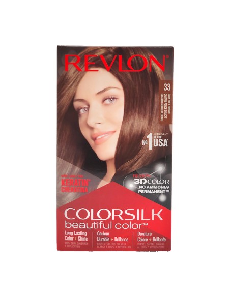offerta ColorSilk Beautiful Color Tinta Permanente Senza Ammoniaca 33 Castano Scuro Delicato