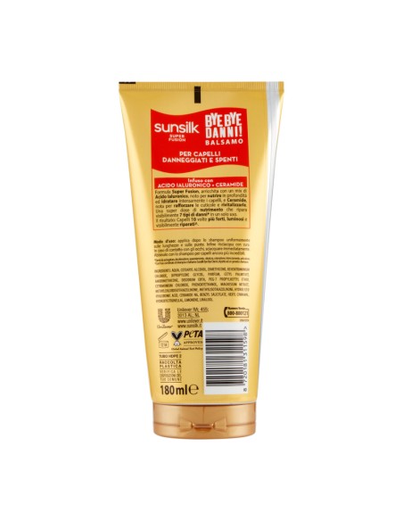 offerta Sunsilk Super Fusion Bye Bye Danni! Balsamo per Capelli Danneggiati e Spenti 180 ml