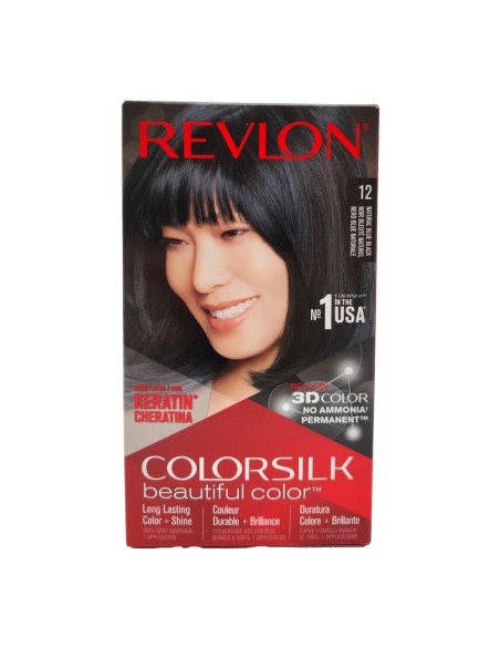 offerta ColorSilk Beautiful Color Tinta Permanente Senza Ammoniaca 12 Nero Blu Naturale