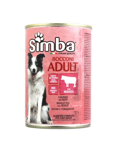 offerta Simba Cibo Umido per Cani Bocconi con Manzo 415 g