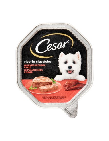 offerta Cesar Ricette Classiche Patè con Manzo Succulento e Pollo 150 g