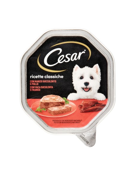 offerta Cesar Ricette Classiche Patè con Manzo Succulento e Pollo 150 g