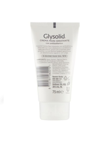 offerta Glysolid Crema Mani Idratante con Antibatterico 75 ml
