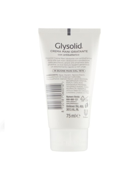 offerta Glysolid Crema Mani Idratante con Antibatterico 75 ml