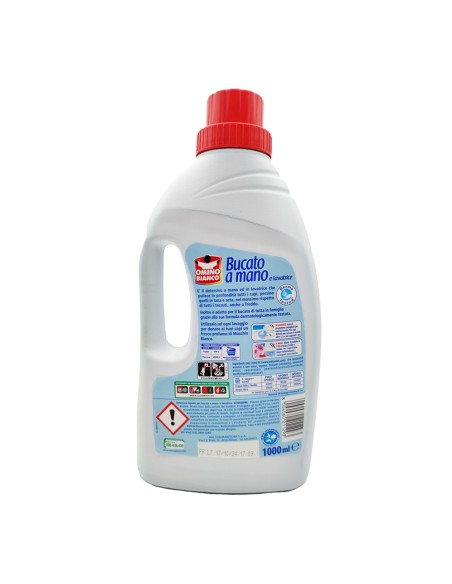 offerta Omino Bianco Detersivo Liquido Bucato A Mano e Lavatrice Essenza Muschio Bianco 1 L