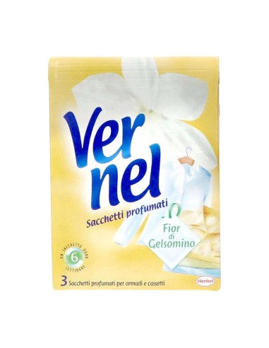 offerta Vernel Sacchetti Profumati Fragranza Fiori di Gelsomino per Armadi e Cassetti 3 Pz