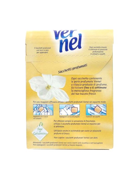 offerta Vernel Sacchetti Profumati Fragranza Fiori di Gelsomino per Armadi e Cassetti 3 Pz