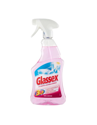offerta Glassex Spray Detergente Vetri e Multiuso con Aceto e Asciuga Rapido 500 ml