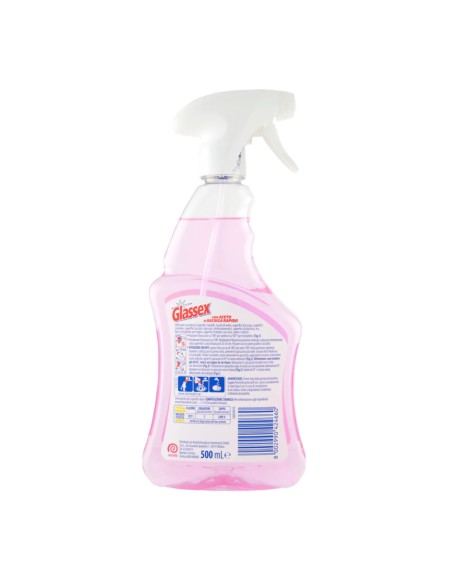 offerta Glassex Spray Detergente Vetri e Multiuso con Aceto e Asciuga Rapido 500 ml